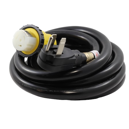 Ac Works 15FT RV 50A Detachable Power Supply Cord with Power Indicator S1450SS2-15